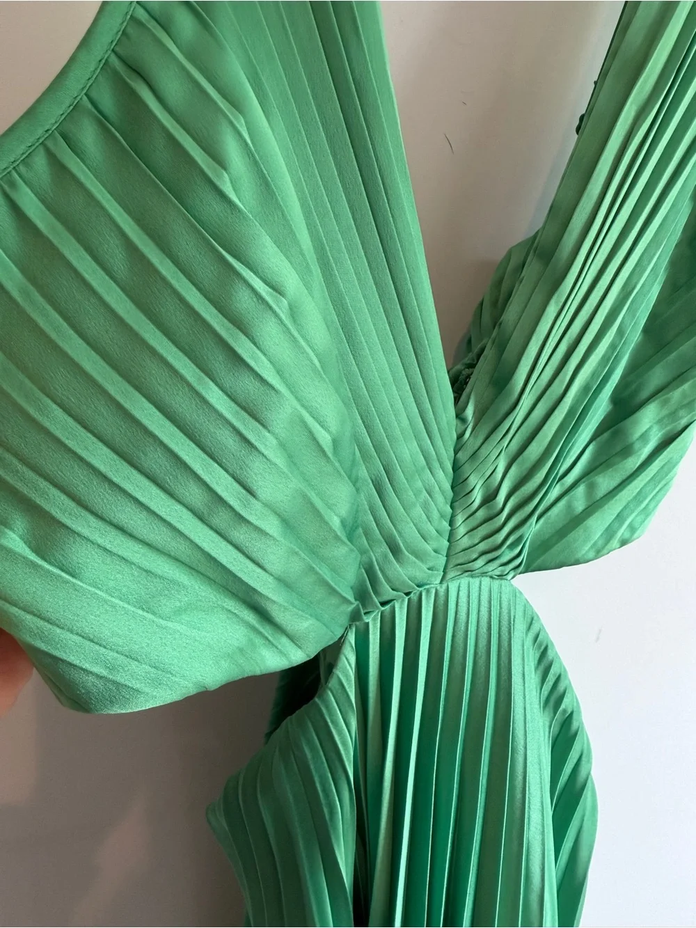 Abercrombie & Fitch Giselle Pleated Cut Out Dress